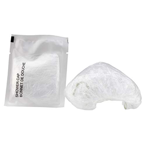 World Amenities Waterproof Shower Cap (Clear Frosted Sachet), Travel Size Hotel Amenities, Airbnb, Pack of 288