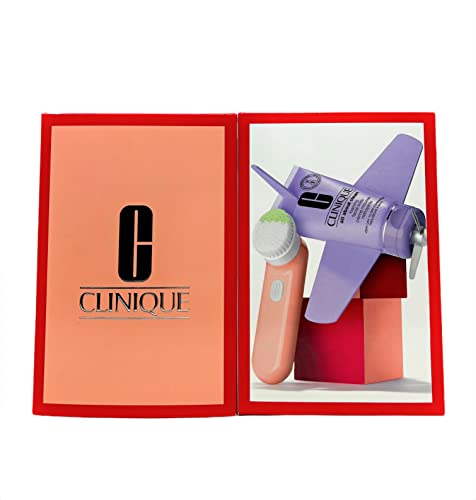 Clinique Cleansing Set - Sonic System Purifying Cleansing Brush and All About Clean Foaming Facial Soap
