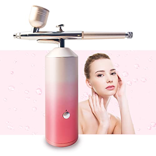 Eagou Diary Cordless Airbrush Kit with Compressor, Portable Beauty Airbrush Kit with 0.3mm Nozzle, Rechargeable Airbrush Makeup Kit, 23psi Air Brush Spray Gun Lady's Gifts for Salon Skin Rejuvenation