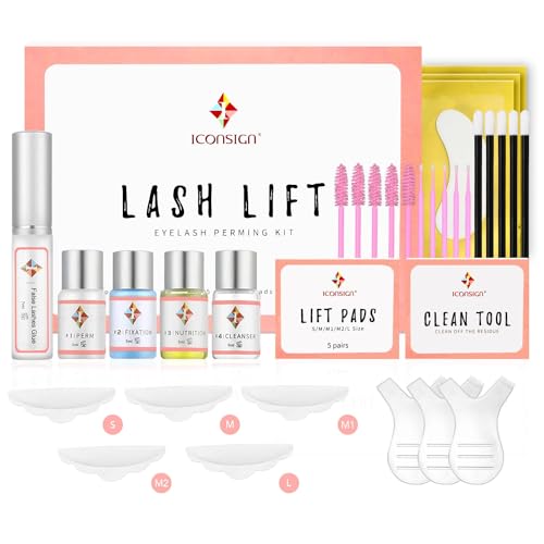 Rissler Eyelash Lifting Kit - Professional Lash Lifting Kit for Home & Salons - Long-lasting Eyelash Lifting Lash Lift Kit with Cleaner, Glue, Care - Eyelash Care