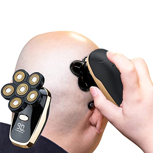 Tiklean Electric Razor for Men Head Shaver for Bald Men Grooming Kit Wet Dry Rotary Shavers Nose Hair Beard Trimmer Clippers Facial Cleansing Brush Cordless Waterproof USB Charging Rechargeable