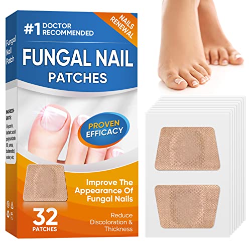 Toenail Fûngus Treatment, 32Pcs Nail Repair Patches, Nail Repair Treatment for Damaged Nails and Appearance of Discolored