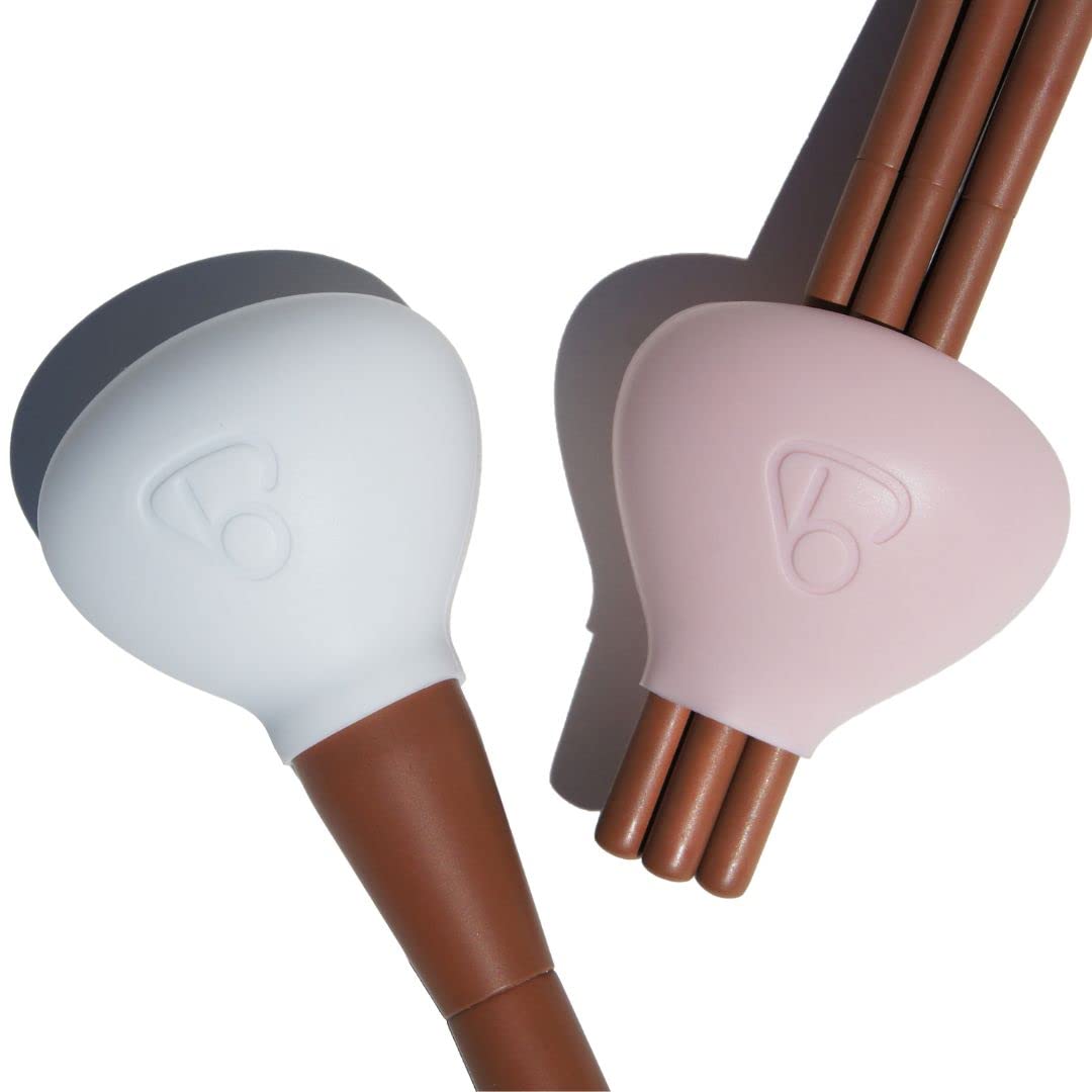 brush bubble Original Silicone Makeup Brush Covers for Travel, A Storage & Organizer Case for Brushes to protect Makeup Bag, Universal Design For Single & Multi-fit, Pink & White, 2 Pack Set