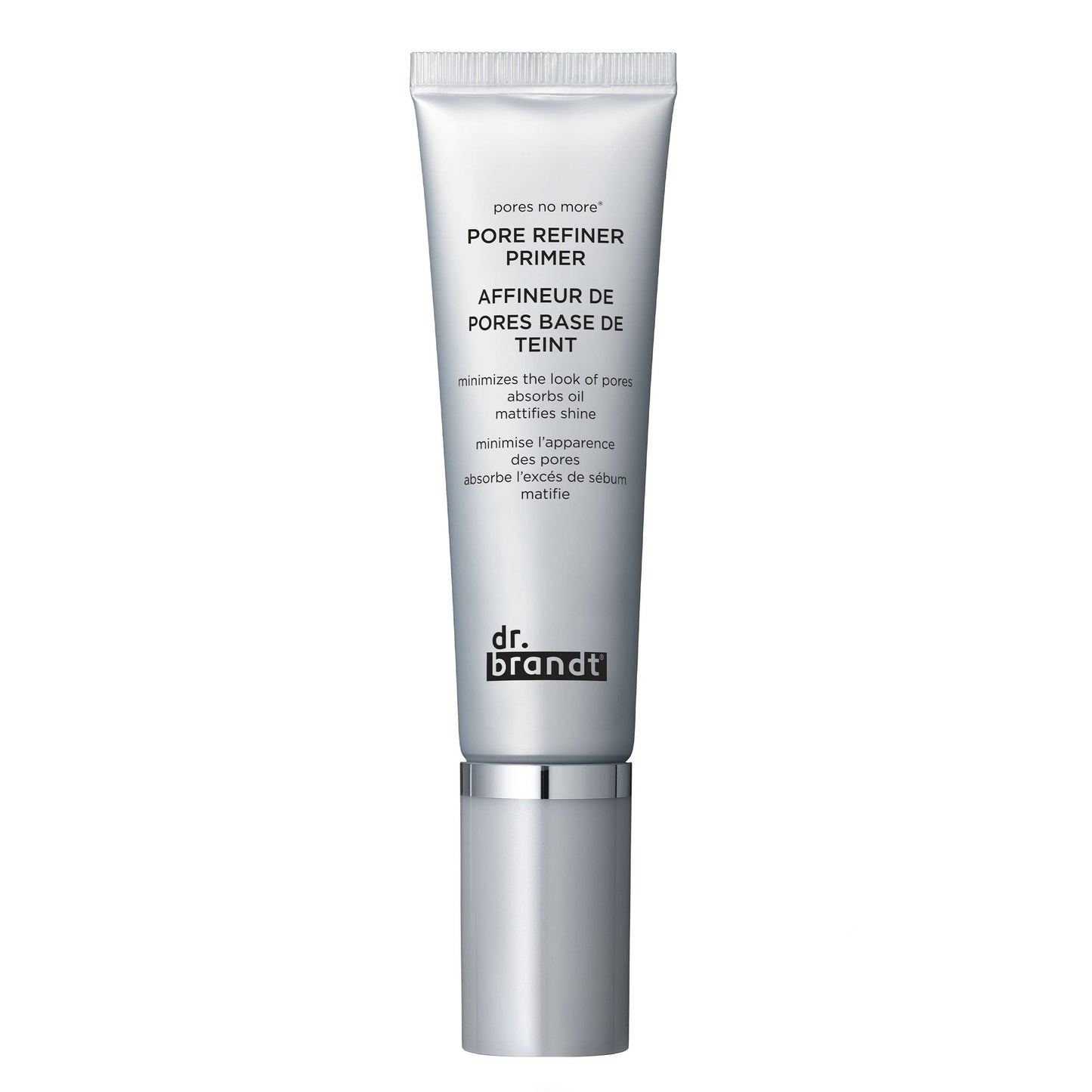 Dr. Brandt Pores No More Pore Refiner Primer - Instantly Minimizes The Appearance of Pores, Diffuses Fine Lines and Imperfections - 1 fl oz / 30 ml