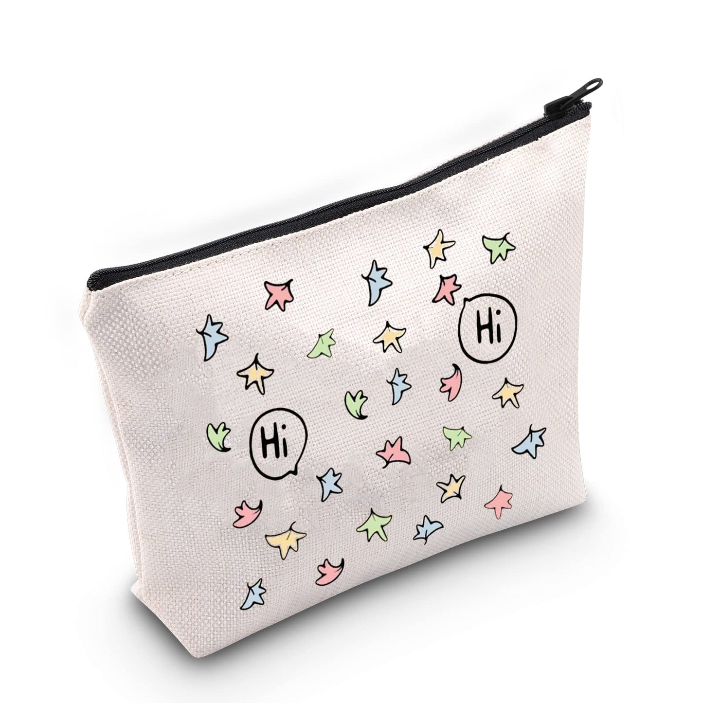 TOBGB Hi Hi Leaves Makeup Bag Spotify Inspired Gift BL Love Gift Comics Lover Gift TV Show Merchandise (Hi Hi)