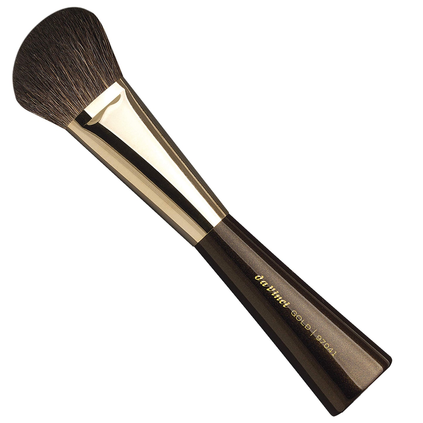 da Vinci Cosmetics Series 97041 Gold Blusher/Contour Brush, Angled Natural Hair, 2.36 Ounce
