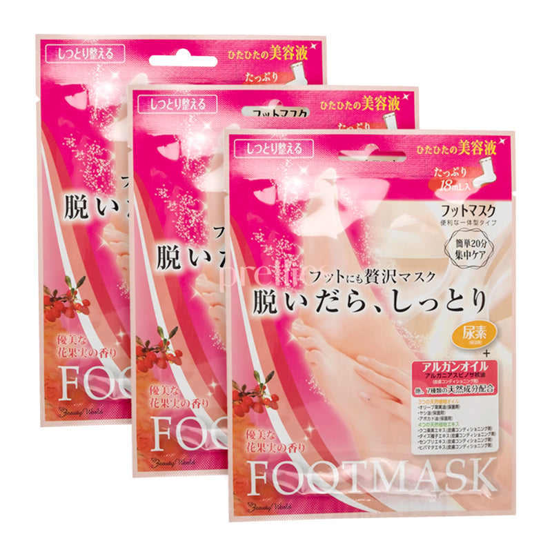 Beauty World Lucky Trendy Moisturizing Foot Mask 18ml x3pcs (991676)