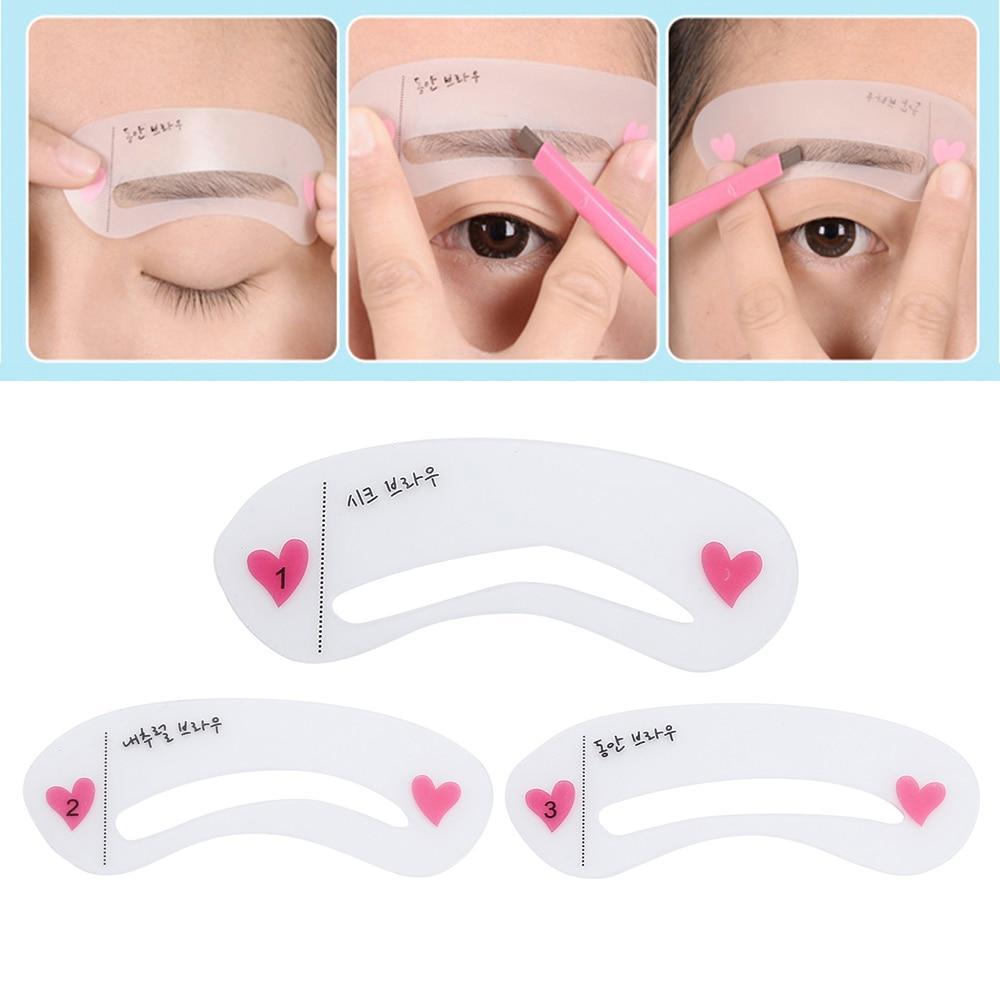 3 Styles Reusable Eyebrow
