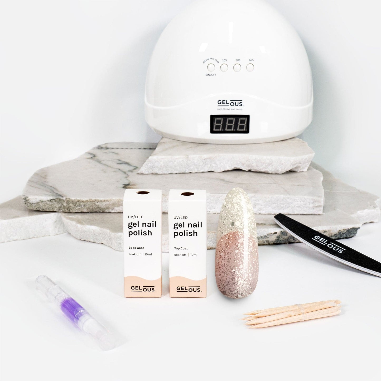 Gelous gel nail polish Chunky Glitter Essentials Pack - photographed in New Zealand