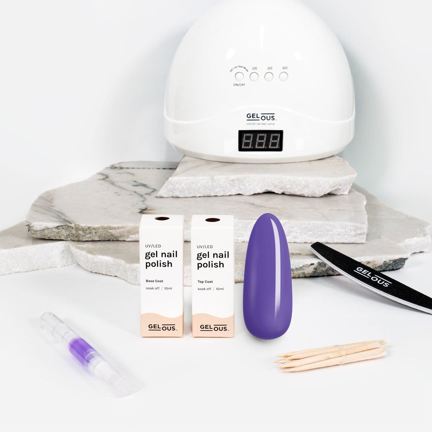 Gelous gel nail polish Purple Reign Essentials Pack - photographed in New Zealand