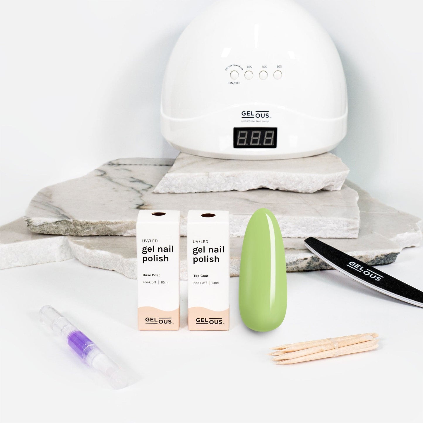 Gelous gel nail polish Read Between the Limes Essentials Pack - photographed in New Zealand