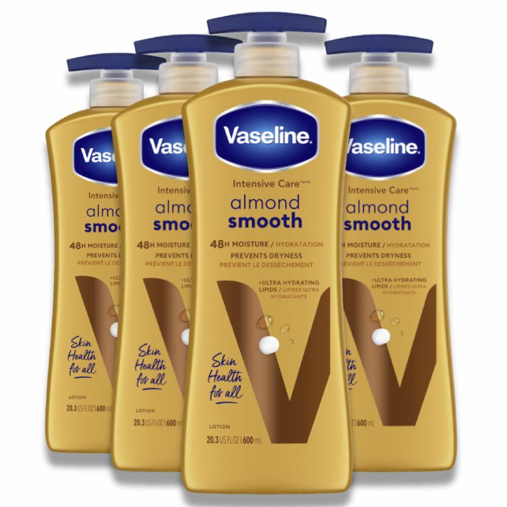 Vaseline - Intensive Care, Lotion, Almond Smooth - 20.3 Oz - 4 Pack