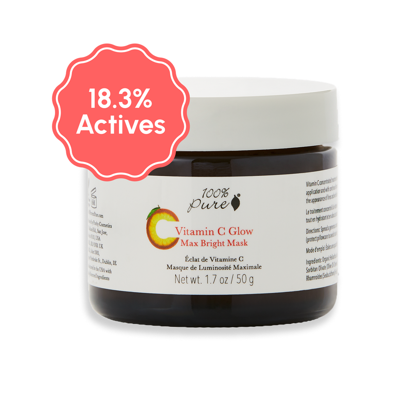 18.3% Active Ingredients Vitamin C Glow Max Bright Mask