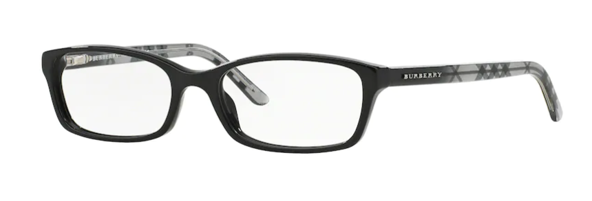 burberry be2073 optical prescription eyewear plastic acetate england made in italy luxury designer glasses petite classic rectangular shape unisex men women male female 3164 black