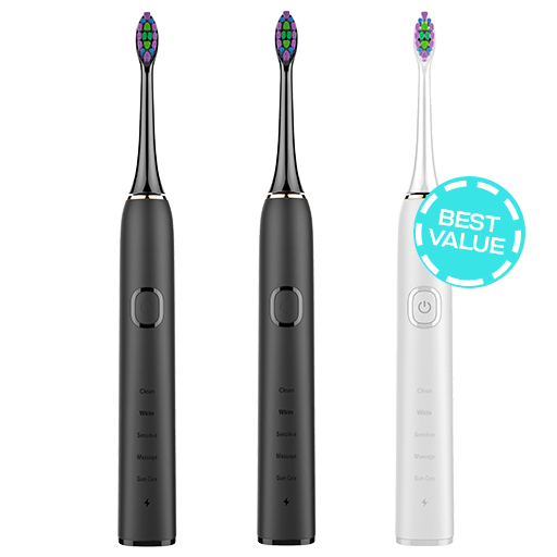 3x Sonic Electric Toothbrush