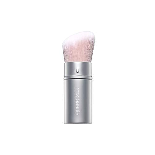 RMS Beauty Luminizing Powder Retractable Brush - Makeup Brush, Bronzer, Highlighter & Powder Brush Makeup, Angled Makeup Brush, Bronzer Brush