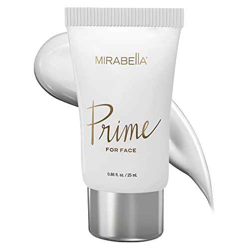 Prime for Face Makeup Primer by Mirabella Beauty - Weightless Face Primer Preps, Primes, Perfects & Protects - Silky, Smooth & Perfect Base for Foundation - All Skin Types - 25 ml/0.86 fl oz