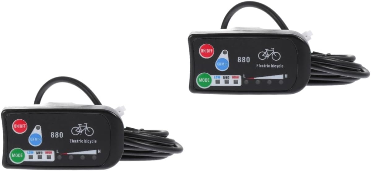 SOIMISS 2 Pcs Bicycle Display E- Bike Meter E-Bike Instrument Panel E-Bike Intelligent Controller Computer Monitor Electric Bike Meter LCD Bikes Abs Handlebar Liquid Crystal