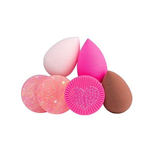 Beautyblender The Loaded Sundae Blender Essentials - 3 Makeup Sponges for Blending Foundations, Powders & Creams, Cleanser Removes Makeup & Grime on Sponge, Cleansing Scrub Mat, Vegan & Cruelty-Free
