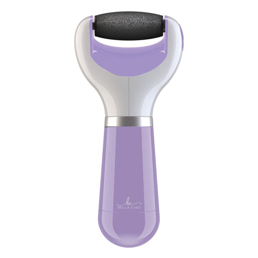 Bella Ciao Ladies Cordless Callus Remover | Battery Operated Foot Scrub for Softer Feet | Gentle & Smooth Spinning Pumice Stone for Treating Rough Soles, Foot File | Extra Pumice Head Included