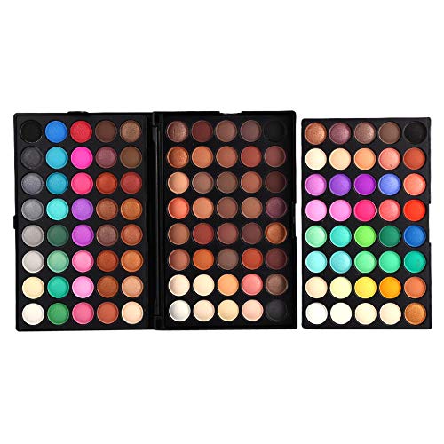 Sonew 120 Colors Professional Eye Shadow Palette, Shimmer Matte Eyeshadow Palette Eyes Makeup Cosmetic Set Kit Tool