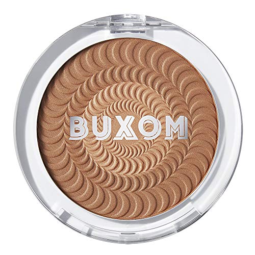 Buxom Staycation Vibes™ Primer-Infused Bronzer, Rooftop Tan (Golden Tan), 0.14 oz.