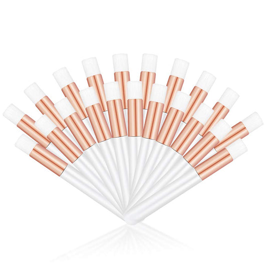 20 Pcs Rose Gold Lash Shampoo Brush Cosmetic Brushes Peel Off Blackhead Brush Remover Tool Nose Cleaning Washing Brush Lash Cleanser Brushes by Lskeenon