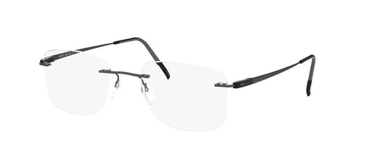 silhouette optical prescription eyewear racing collection 5502 eyeglasses glasses rimless titanium lightweight made in austria grey black