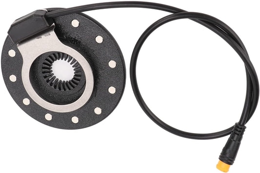 Pedal Assist Sensor, High Sensitivity Electric Bike Power Pedal Assist Sensor 12 Magnets Pedal Assistant Sensor Easy to Install Bicycle Assistant Sensor with Dual Hall Sensors