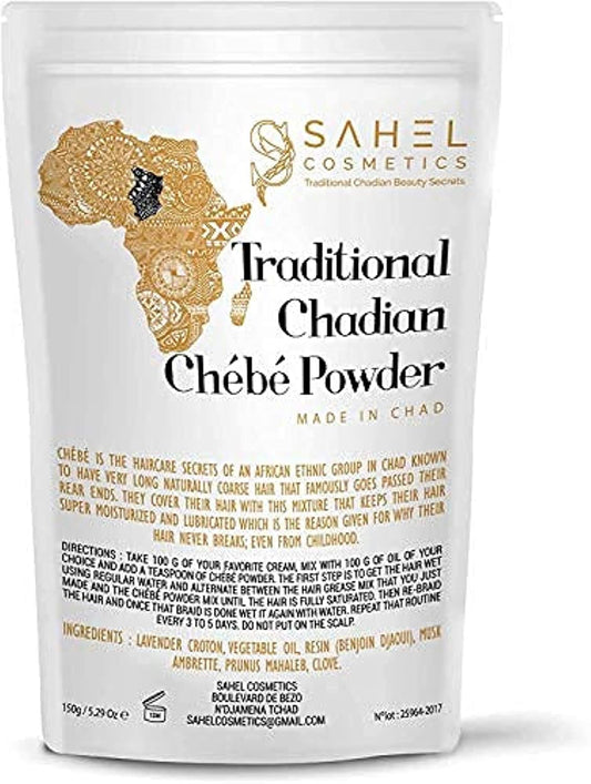 Chebe Powder Sahel Cosmetics Traditional Chadic Chébé Powder African Beauty Long Hair (150g)