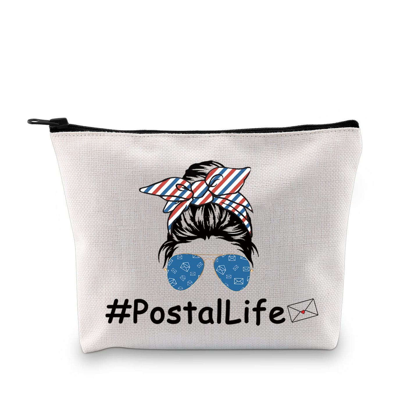XYANFA Mail Lady Makeup Bag Mail Carrier Retirement Gifts Gift For Postal Retiree Postal Life Zipper Pouch (PostalLife)