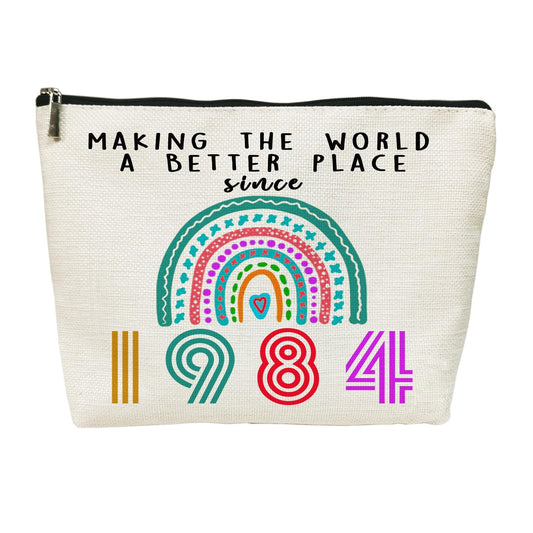 SIUNY 40th Birthday Gifts for Women, 40 Year Old Birthday Gifts Cosmetic Bags, Funny 40th Birthday Gift for Her Makeup Bag, Gift for 40th Birthday Party