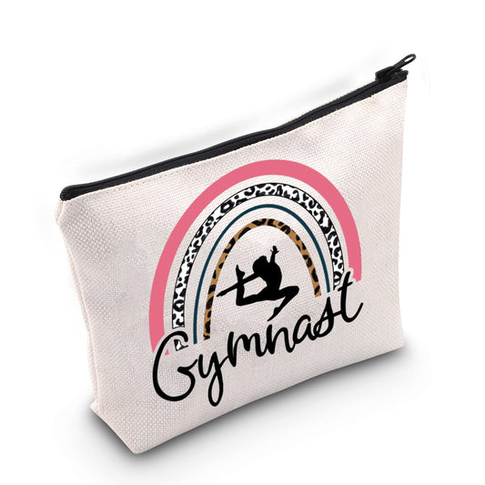 TOBGB Gymnast Gift Gymnasts Makeup Bag Gymnastics Coach Gift Gymnastics Team Gift Gymnastics Lovers Gift (Gymnast Bag)