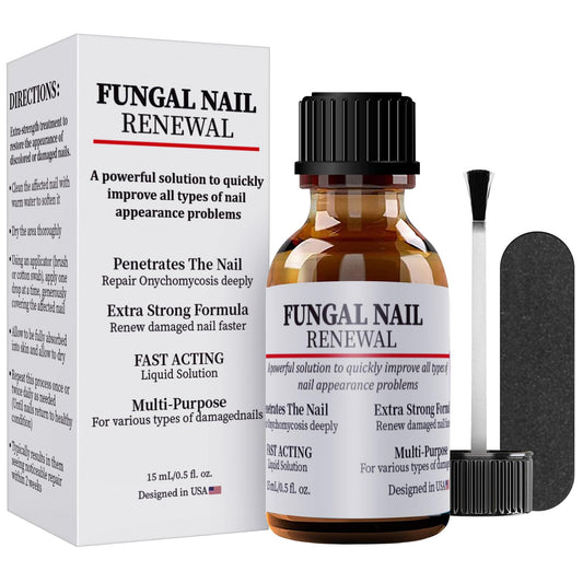 Zemmys Extra Strength Toenail Fungus Treatment For Toenail Or Fingernail, Fast Acting Nail Repair Liquid for Damaged & Discoloration Nail with Nail File-Z3