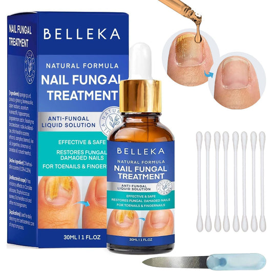 Toe Nail Fungus Treatment Extra Strength, Fungal Nail Treatment, Toe Nail And Finger Nail Repair For Damaged Discolored Thick Nails - With Nail Care Set Tools (30ML)