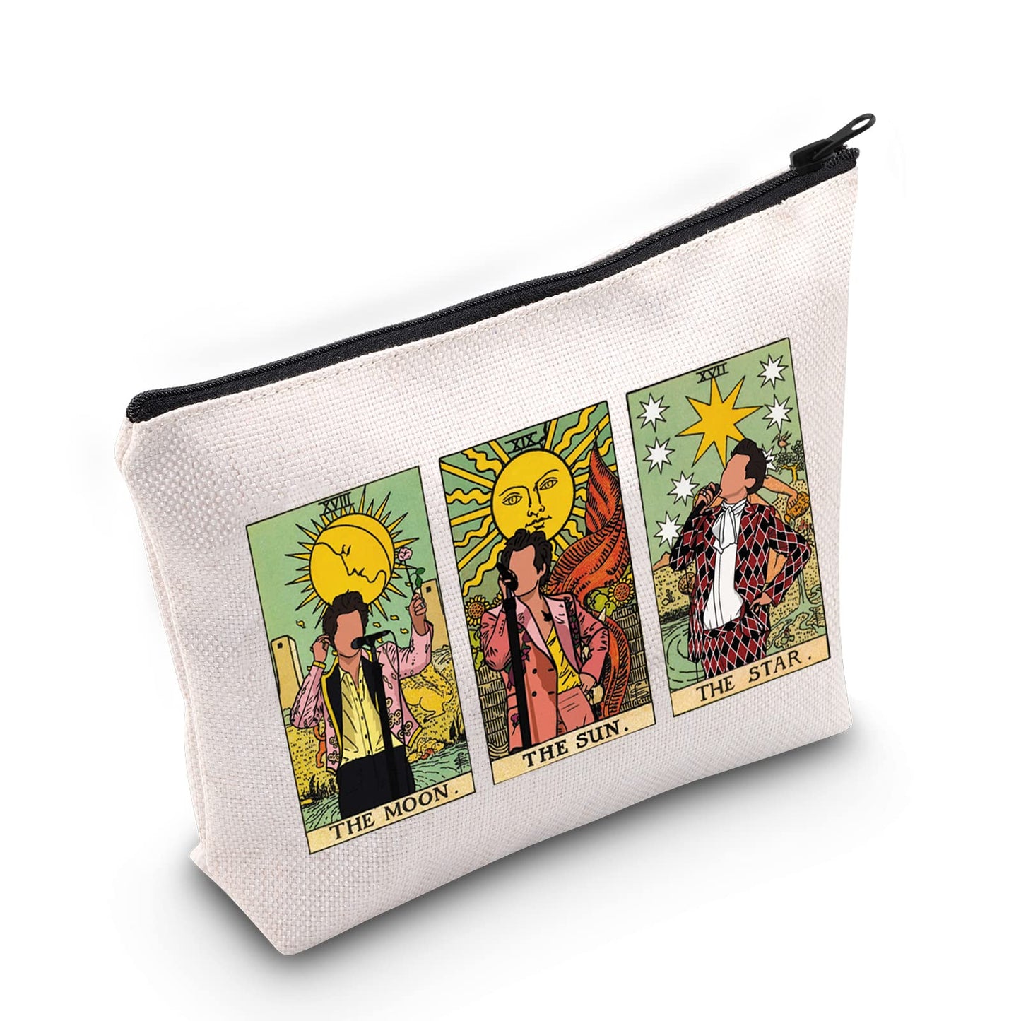 BLUPARK Singer Tarot Card Inspired Makeup Bag Singer Fan Gift Music Gift Album Gift Harry Zipper Pouch Bag (Singer Tarot)