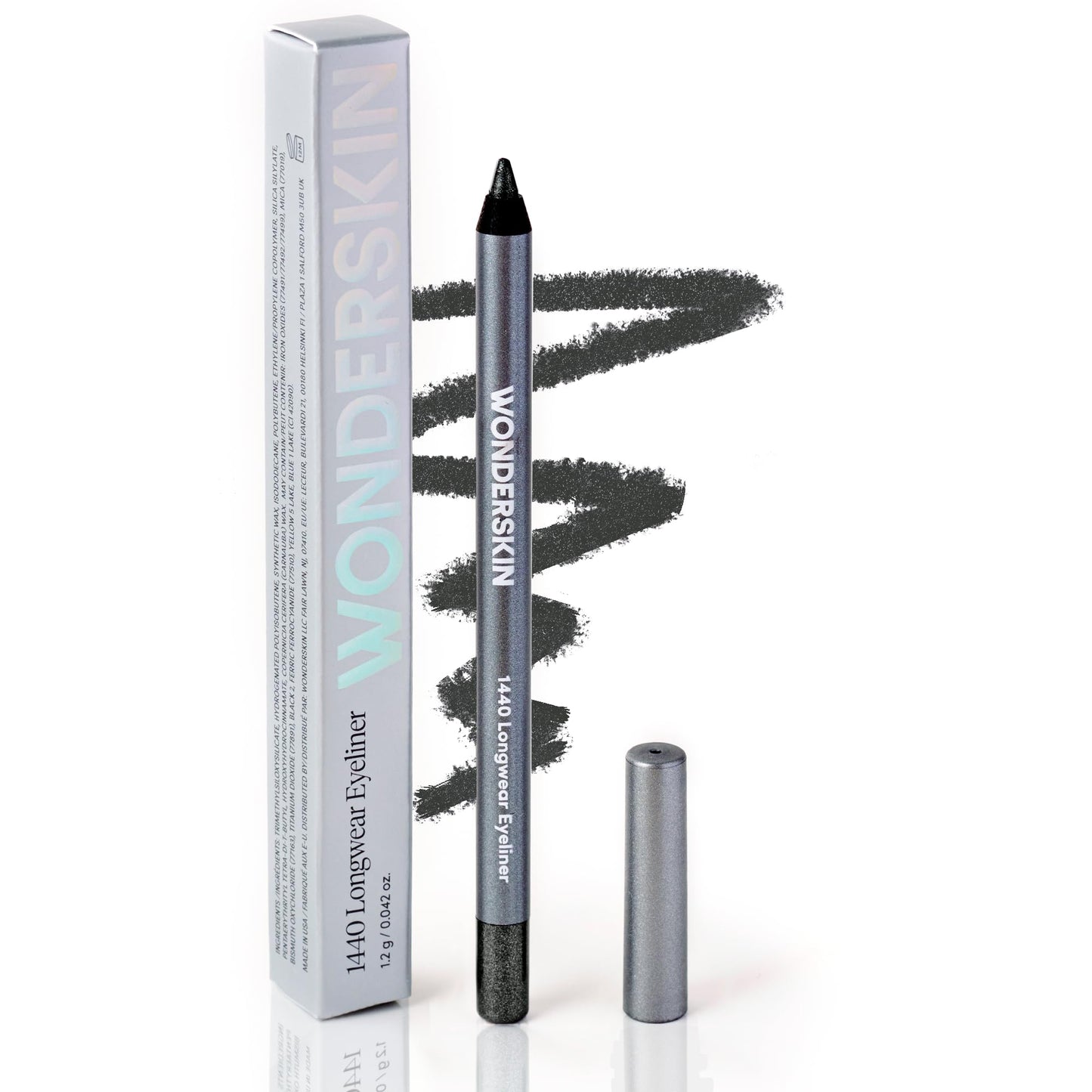 Wonderskin 1440 Longwear Eyeliner, Brown Eyeliner Pencils, Waterproof Eyeliner Pencil, Long Lasting Eye Liner, Smudge Proof Pencil Eyeliner (Black Truffle)
