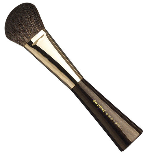 da Vinci Cosmetics Series 97041 Gold Blusher/Contour Brush, Angled Natural Hair, 2.36 Ounce