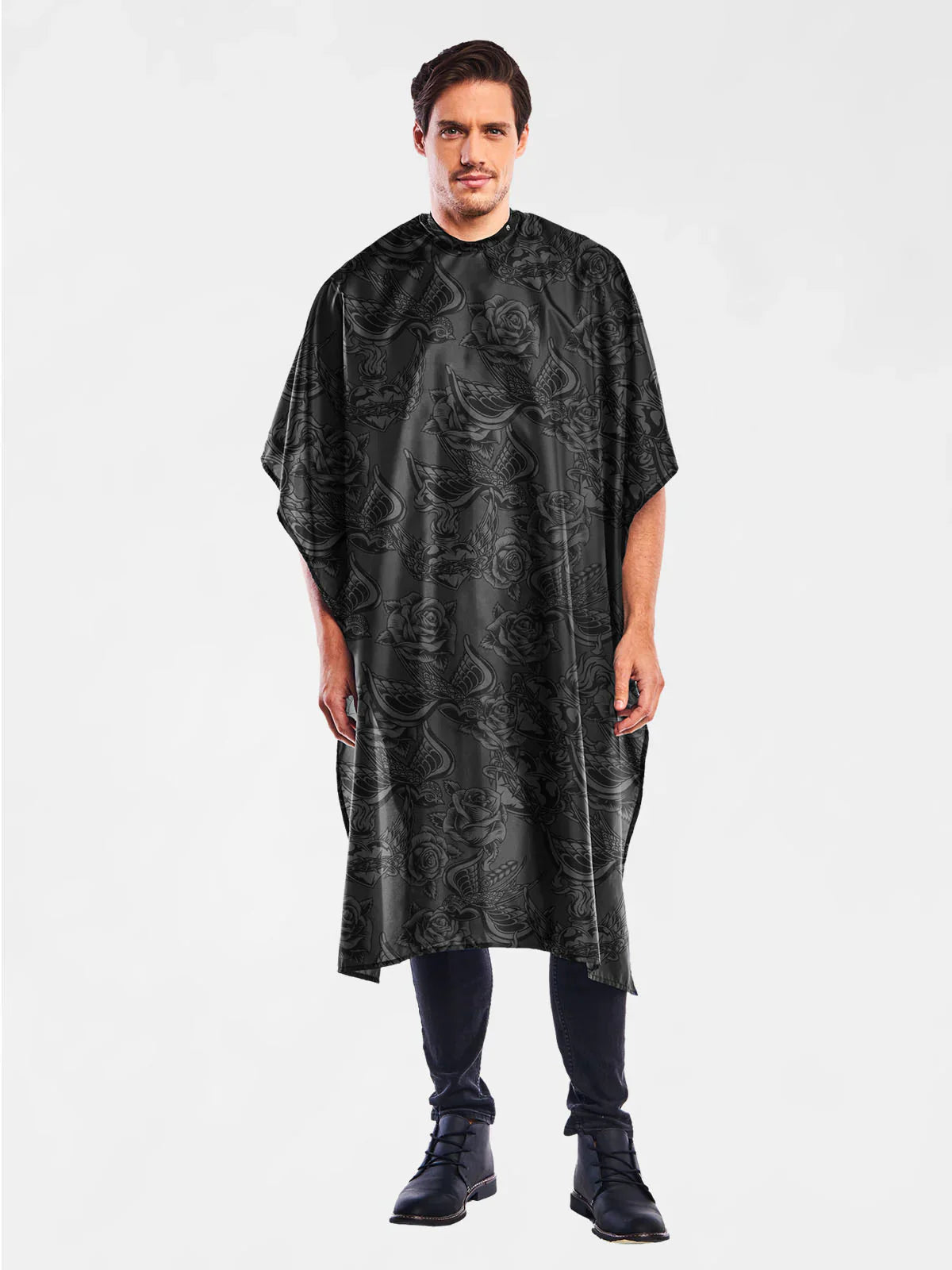 Betty Dain Inked Barber Styling Cape Black