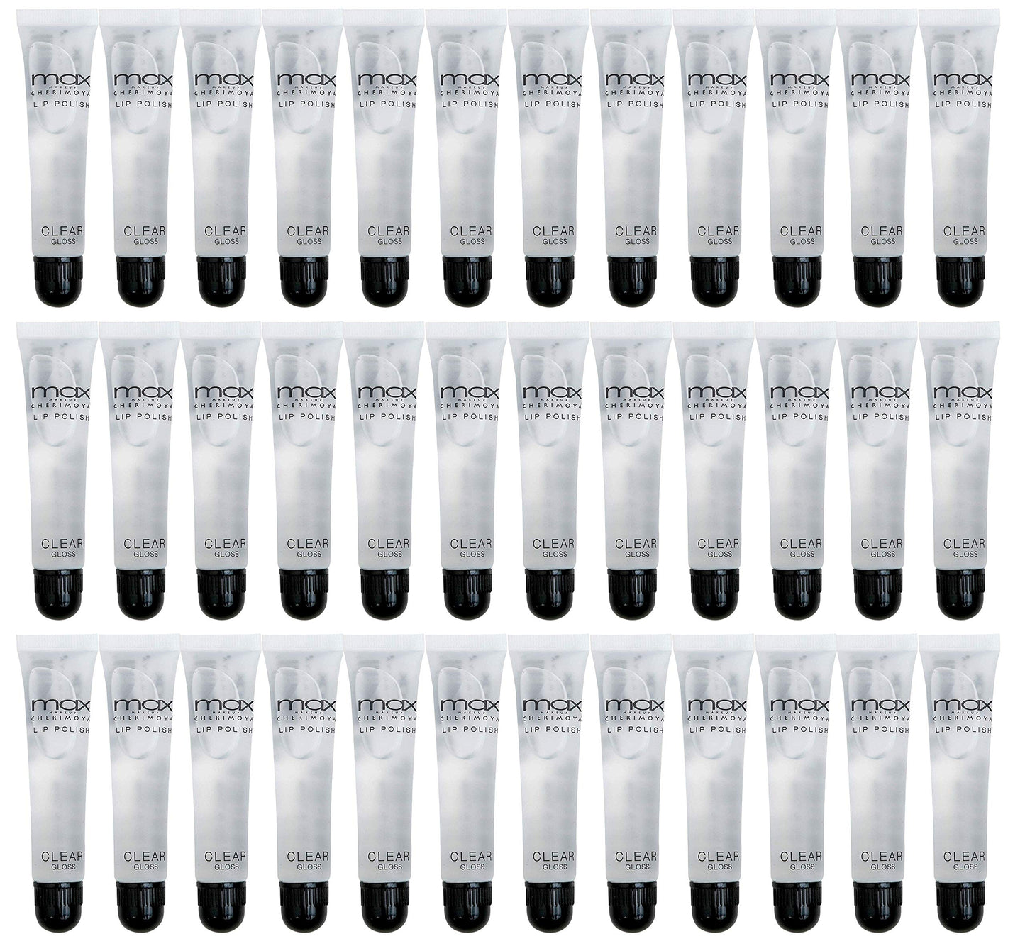 Cherimoya MAX Makeup Clear Lip Polish bulk (36 Pieces)