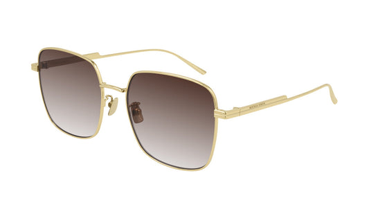 Sunglasses Bottega Veneta 1082SK Bottega Veneta, D Frame, Gold, Large, Mens, Metal, Non-Polarized, Prescription, Sunglasses, Unisex, Womens