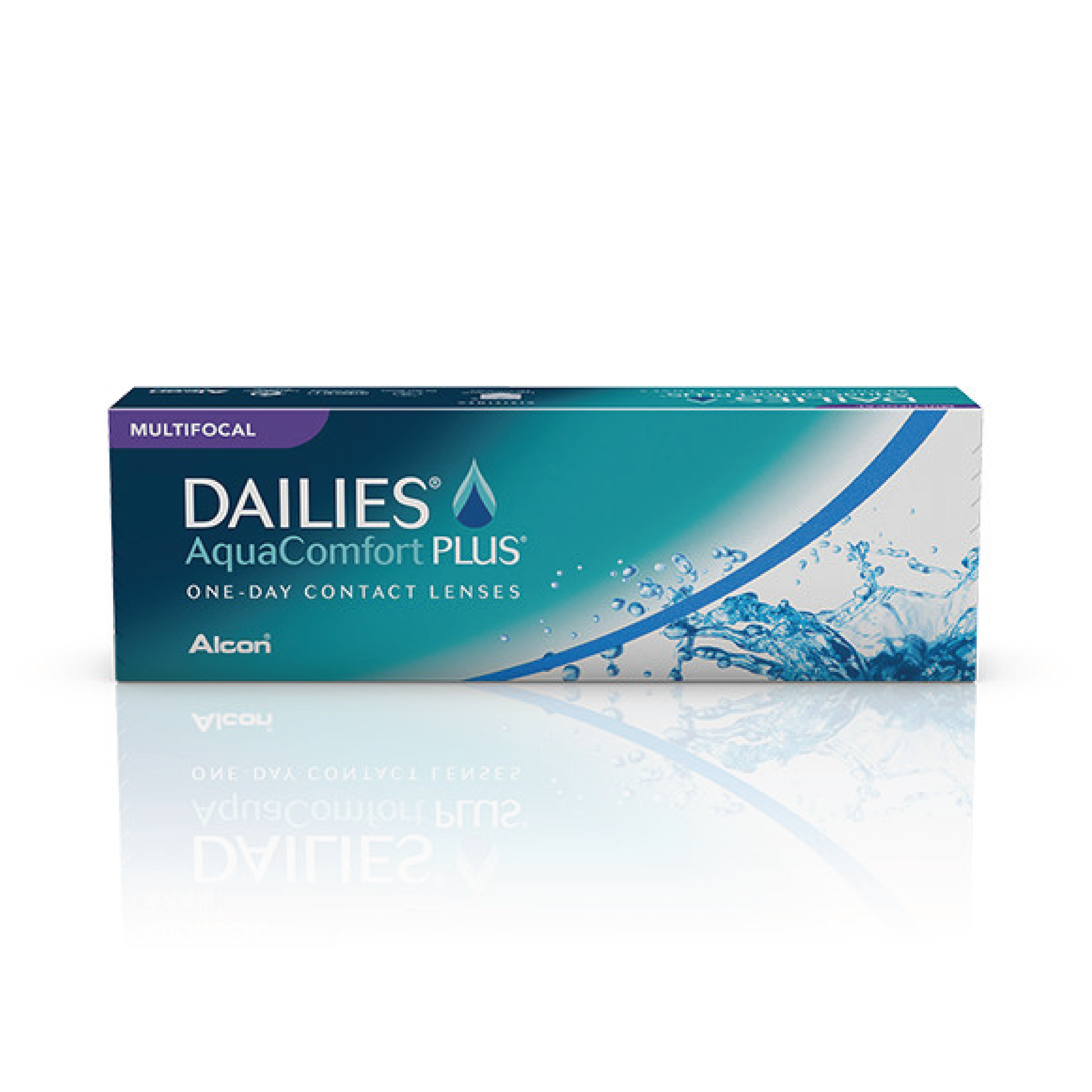 Dailies AquaComfort Plus Multifocal presbyopia contact lens - v sense optics daily disposable alcon thin breathable wetting ability comfort wear on eyes cornea sharp clear vision affordable 30 pack best lenses oxygen moisture technology silicone hydrogel