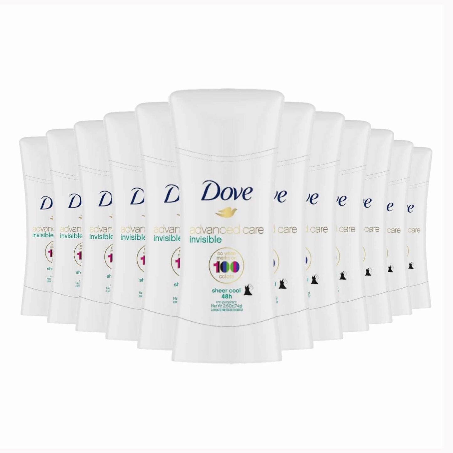 Dove Advanced Care Antiperspirant Deodorant  Sheer Cool- 2.6 Oz - 12 Pack