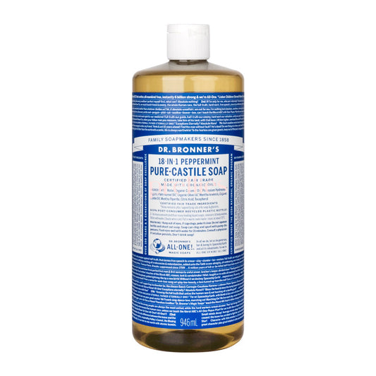 Dr.Bronner's 18-IN-1 Organic Peppermint Liquid Soap 946ml