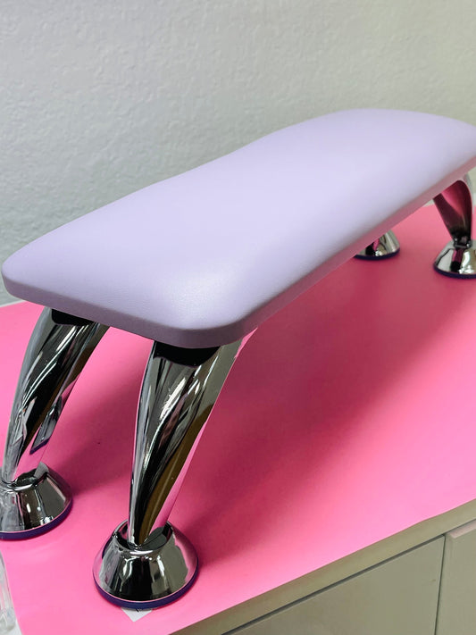 Purple Leather Nail Arm Rest