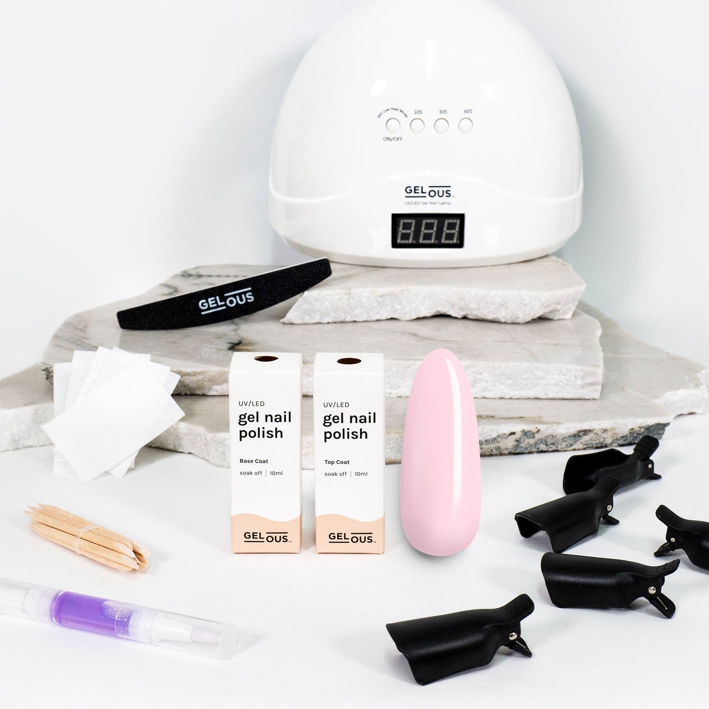 Gelous gel nail polish Bubblegum Starter Pack - photographed in New Zealand