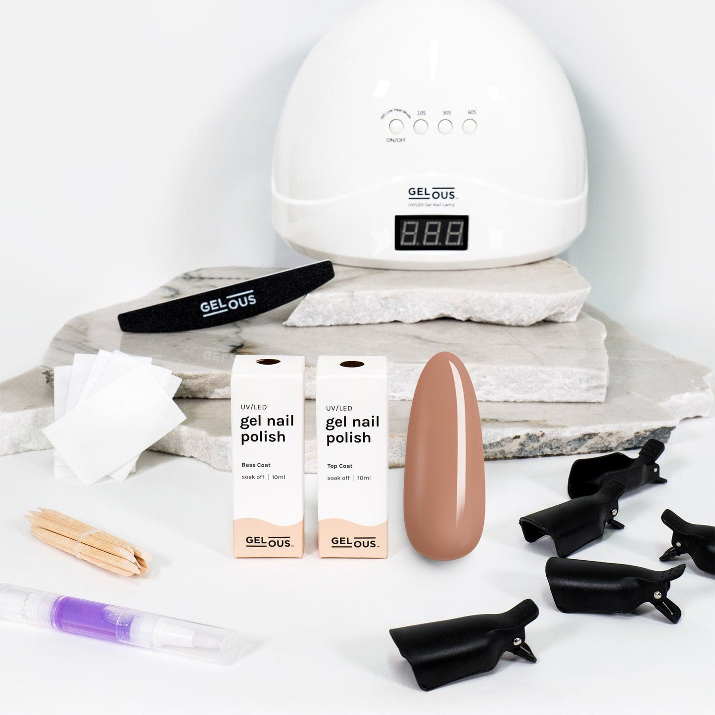 Gelous gel nail polish Bare It All Starter Pack - photographed in New Zealand