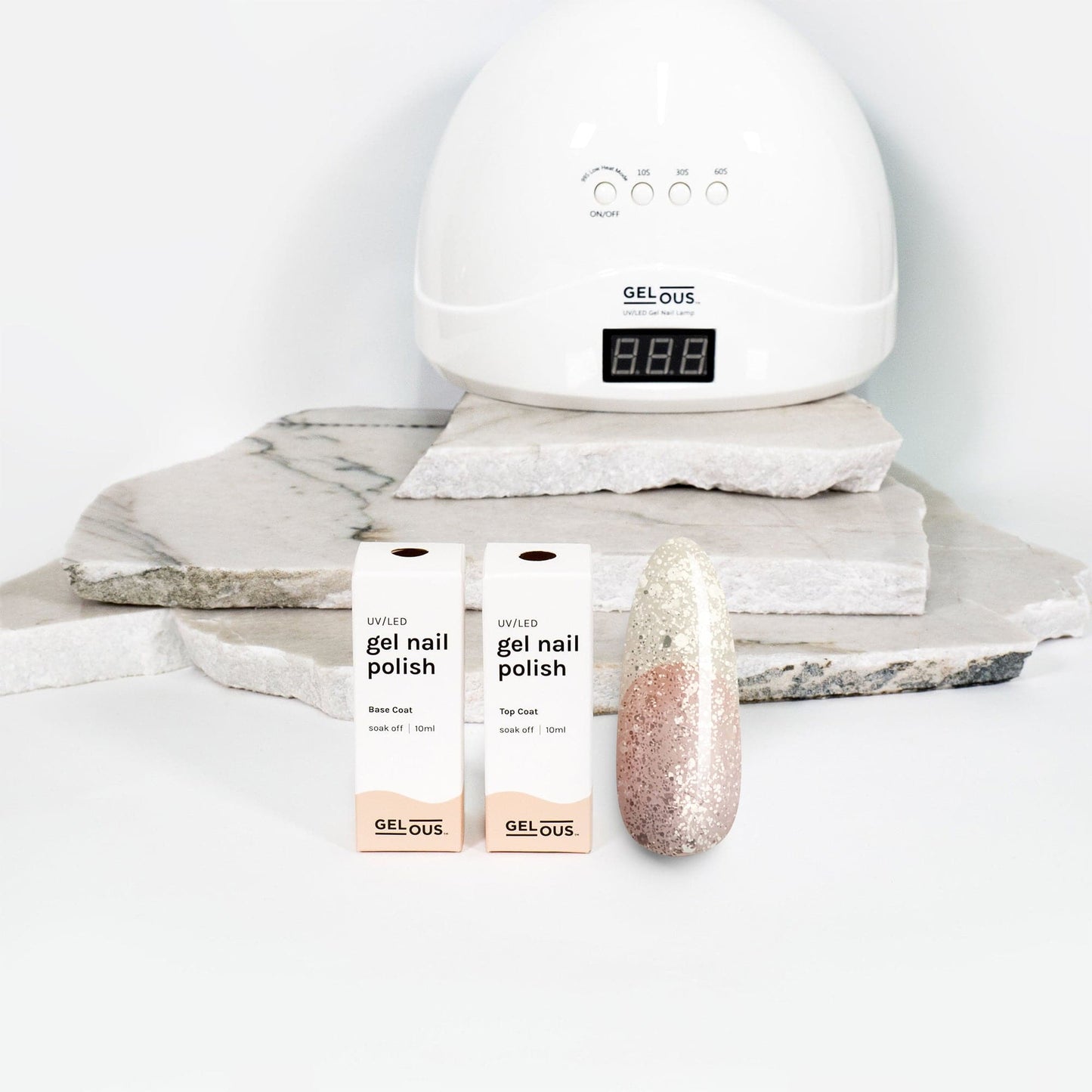 Gelous gel nail polish Chunky Glitter Basic Pack - photographed in New Zealand