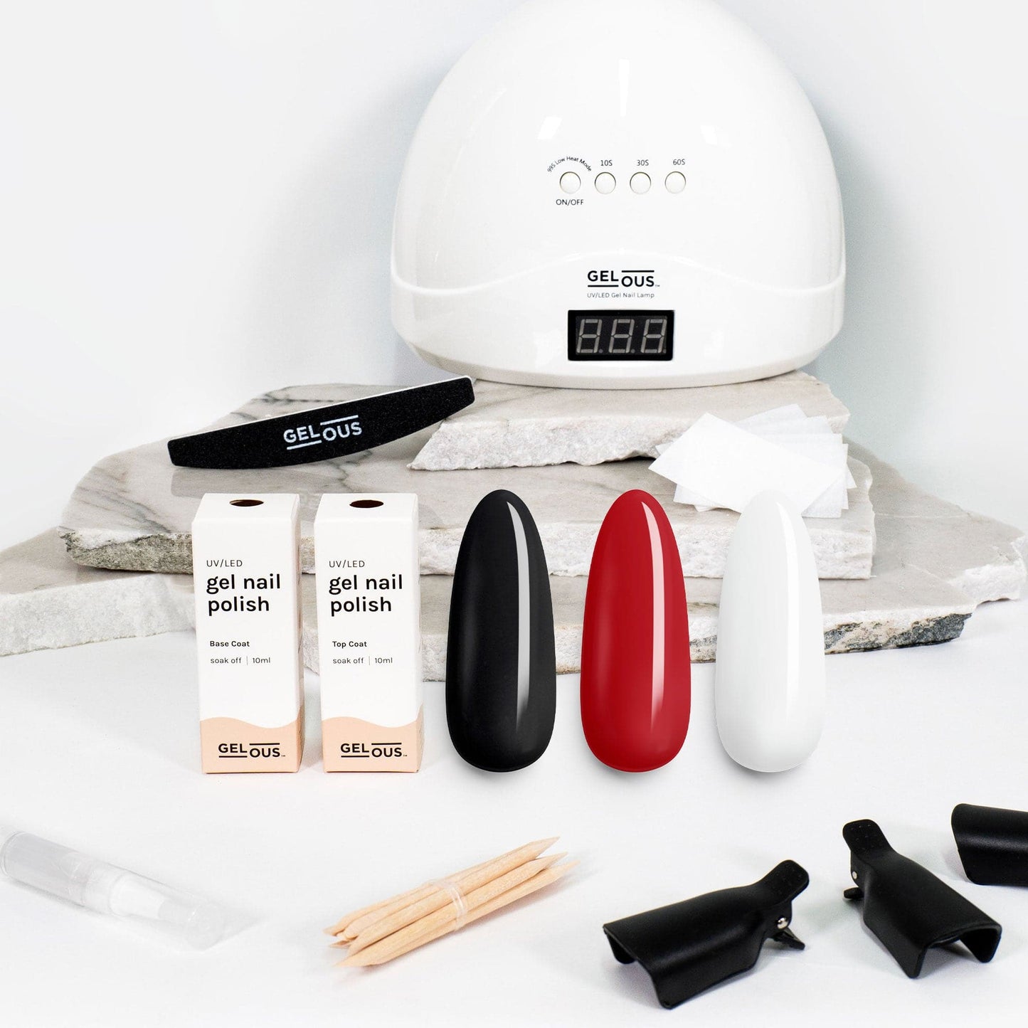 Gelous gel nail polish Classic 3 Polish Starter Pack - photographed in New Zealand