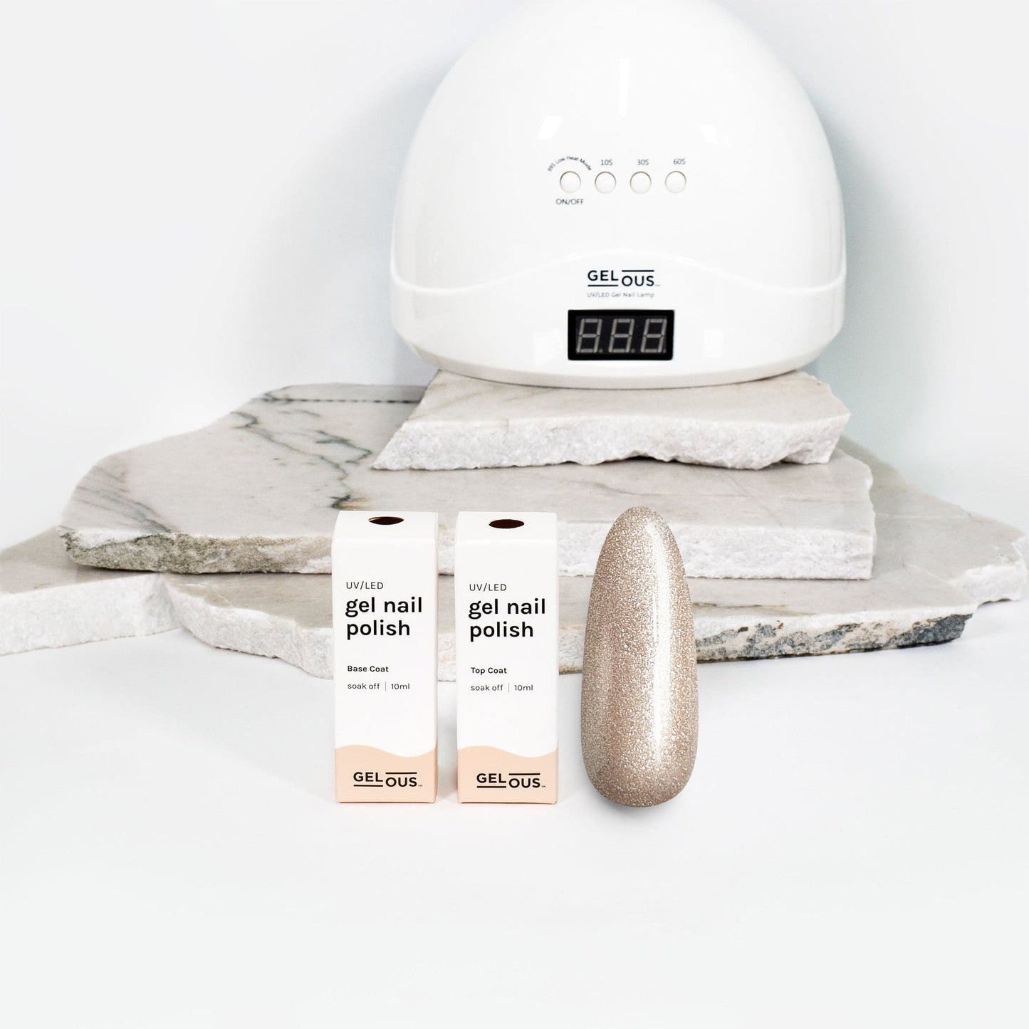 Gelous gel nail polish Champagne Showers Basic Pack - photographed in New Zealand